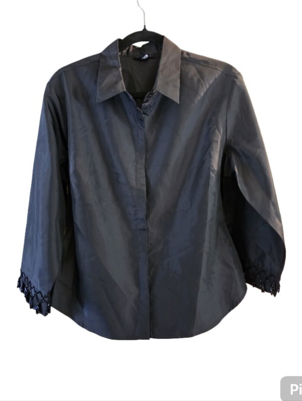Y2K The Limited Beaded Fringe Blouse